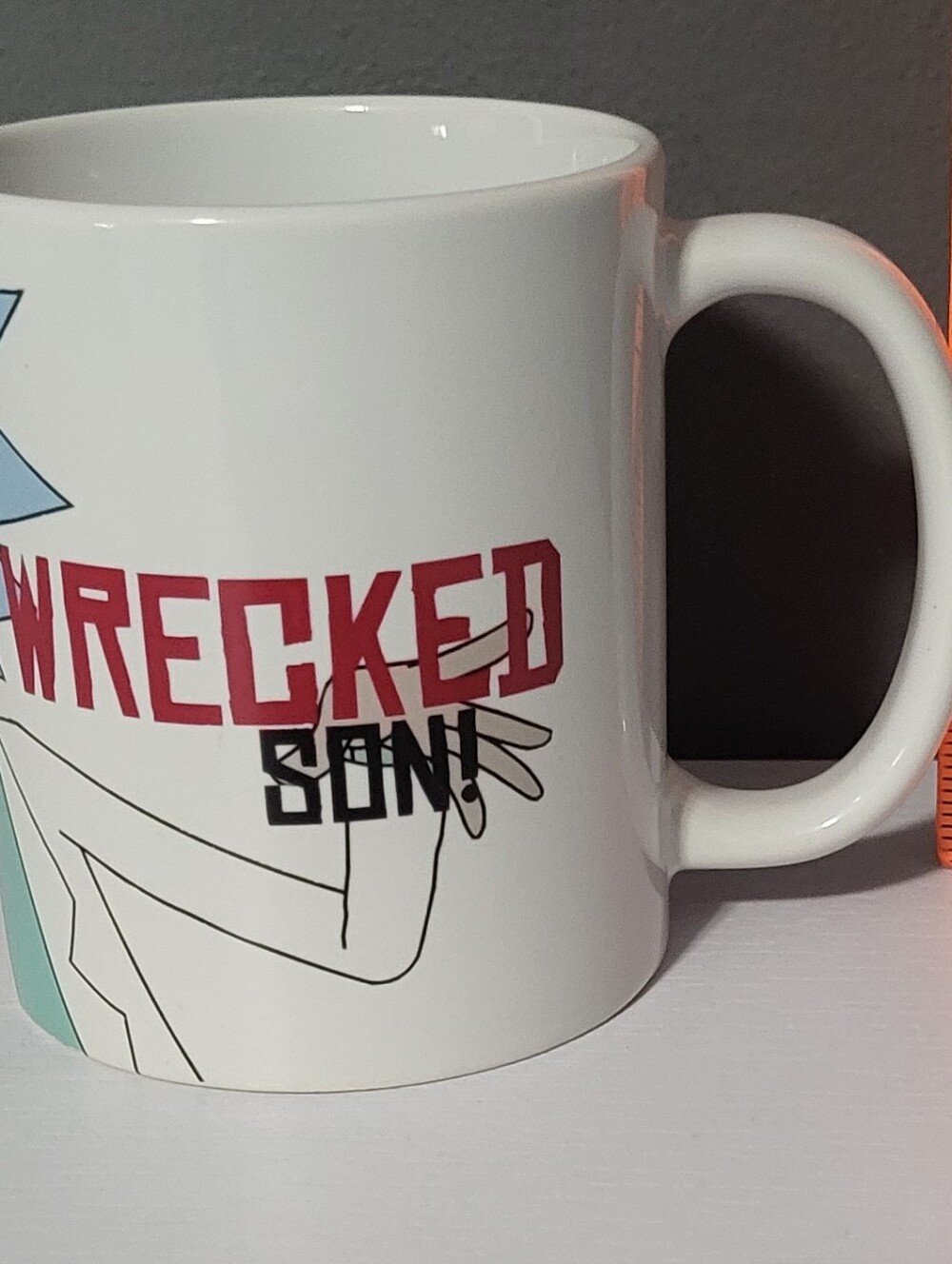 2018 Rick & Morty "Riggidy Riggidy" White Ceramic Coffee Mug - Picture 4 of 7